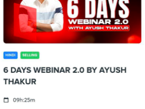 Ayush Thakur 6 Days Full course 2024