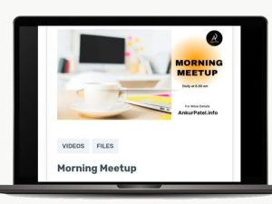 Ankur Patel Course Morning Meetup