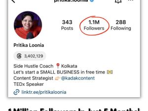 Pritika loonia Instagram Growth Course