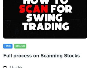 Trade With Siddhant How to Scan for Swing Trading Course